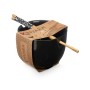 Bol Kinvara B10067A-N Noir Bambou 24 x 10,7 x 13,3 cm Bâtons asiatico/oriental (12 Unités)