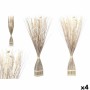 Decorative Flower DD115008 White 14 x 100 x 10 cm 8 x 100 x 18 cm (4 Units)
