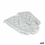 Oven Mitt Quttin Silver 25 x 16 x 24 cm Set 2 Pieces (24 Units)