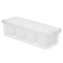 organisateur pour frigo Kinvara 02 1066 Blanc Transparent 37,5 x 9 x 14,3 cm