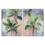 Cadre Home ESPRIT Palmiers Tropical 90 x 3,5 x 120 cm (2 Unités)