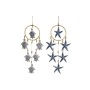 Hanging decoration Home ESPRIT Blue Natural 25 x 2 x 65 cm (2 Units)
