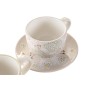 Service à café DKD Home Decor Vert Beige Métal Dolomite 180 ml