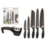 Knife Set Kinvara KT157095 Black Stainless steel polypropylene Knife Sharpener (6 Units)