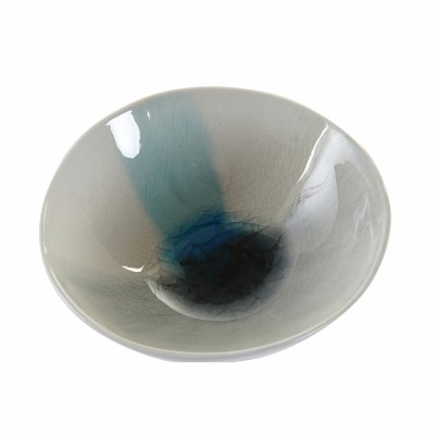 Bol pour Apéritifs DKD Home Decor Bleu Gris Grès 170 ml 11,5 x 11,5 x 4,5 cm