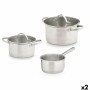 Saucepans Kinvara 17712 Steel (2 Units)