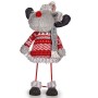 Figurine Décorative Krist+ FG09-21386B Rouge Gris renne de noël 13 x 33,5 x 20 cm (8 Unités)