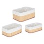 Set of Stackable Organising Boxes Kipit BA1317-437 31 x 12 x 21 cm 4 Units