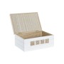 Boîte Décorative DKD Home Decor Blanc Naturel Bois MDF
