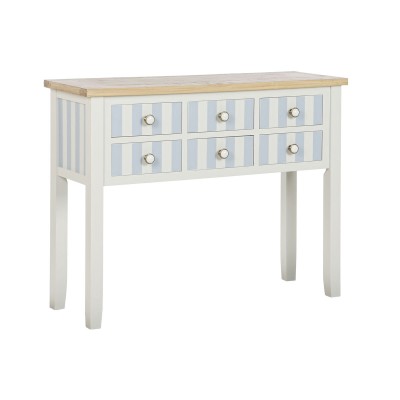 Meuble d'Entrée Home ESPRIT Bleu Blanc 103 x 35 x 80 cm