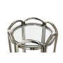 Table d'appoint DKD Home Decor Verre Argenté Métal 40 x 40 x 110 cm