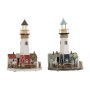 Lighting decoration Home ESPRIT Wood Aluminium Headlight 20 x 20 x 30,5 cm (2 Units)