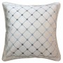 Coussin DKD Home Decor 8424001850327 Gris 45 x 10 x 45 cm Blanc Losanges