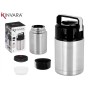 Thermos for Food Kinvara Acero Black Metal polypropylene 1 L 11,5 x 19,5 x 11,5 cm