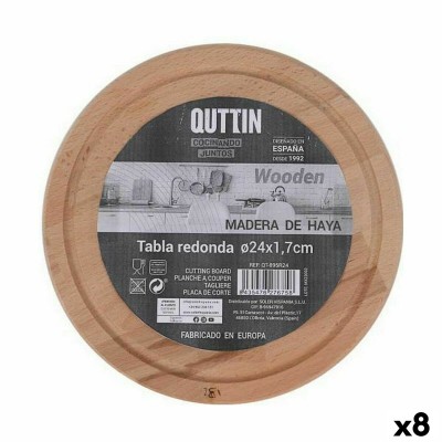 Serving board Quttin Quttin Circular ø 24 x 1,7 cm (8 Units)