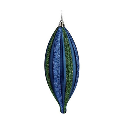 Décorations de Noël Krist+ 00907 Bleu Vert PVC 8,5 x 3,5 x 19 cm Allongé