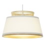 Suspension DKD Home Decor Blanc Marron Naturel Bambou 50 W 30 x 30 x 20 cm