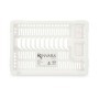 Égouttoir pour Évier Kinvara 2601407-2 Blanc Plastique 42,5 x 7 x 29,5 cm (24 Unités)