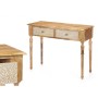 Meuble d'Entrée avec 2 Tiroirs Gift Decor 33 Blanc Marron 98 x 77 x 42 cm Volets