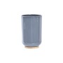 Ensemble de Bain DKD Home Decor Naturel Gris Orange Corail Aluminium Bambou PS Moderne (9 x 7 x 16 cm) (2 Unités) (7 x 7 x 16 cm