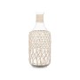 Bottle 21638W White Transparent 19 x 48 cm Decorative (2 Units)