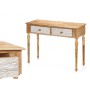 Meuble d'Entrée avec 2 Tiroirs Gift Decor 35 Blanc Marron 98 x 77 x 42 cm Rayures