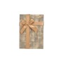 Set de boîtes décoratives Pincello 138 Marron Noir Carton Rayures Lien 3 Pièces