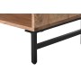 TV furniture Home ESPRIT Brown Black Metal Acacia 145 x 40 x 52 cm