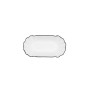 Snack tray Quid Gastro White Black Ceramic 20,5 x 11 x 3,5 cm (12 Units)