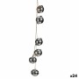 Décorations de Noël Krist+ 00547-1 Argenté Métal Serpent à sonnettes 5 x 2,5 x 41 cm (24 Unités)