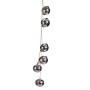 Décorations de Noël Krist+ 00547-1 Argenté Métal Serpent à sonnettes 5 x 2,5 x 41 cm (24 Unités)