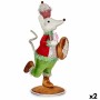 Figurine Décorative Krist+ 64814926 Souris 20 x 55 x 24 cm (2 Unités)