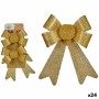 Ensemble Décorations de Noël Krist+ 65546 Doré PVC 16 x 3 x 18 cm Lien (24 Unités)