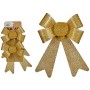 Ensemble Décorations de Noël Krist+ 65546 Doré PVC 16 x 3 x 18 cm Lien (24 Unités)