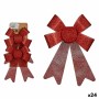 Ensemble Décorations de Noël Krist+ 65548 Rouge PVC 15 x 2 x 17 cm Lien (24 Unités)