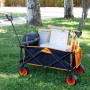 Chariot Multi-usages Aktive Orange Polyester PVC Acier 86 x 108 x 44 cm Pliable Plage