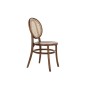 Chaise DKD Home Decor Brun foncé Rotin Bois 43 x 43 x 89 cm Grille