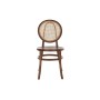 Chaise DKD Home Decor Brun foncé Rotin Bois 43 x 43 x 89 cm Grille