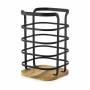 Pot for Kitchen Utensils Confortime West Metal Black (6 Units)