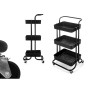 Kitchen Trolley Kinvara WR4338-TJ PRO.1 Black Metal polypropylene 42 x 86 x 35,5 cm 3 Compartments