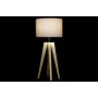 Lampe de bureau DKD Home Decor Beige Bois Marron 220 V 50 W 30 x 30 x 69 cm