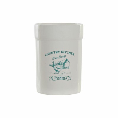 Pot pour ustensiles de cuisine DKD Home Decor Dolomite 12,5 x 12,5 x 17,5 cm