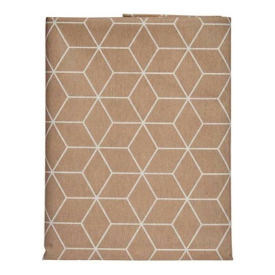 Nappe Kinvara CUBIC-26195-3 Blanc Beige toile