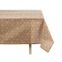 Tablecloth Kinvara CUBIC-26195-3 White Beige Thin canvas