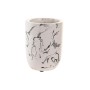 Verre DKD Home Decor Blanc Noir Ciment 7 X 7 X 9,5 CM