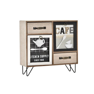 Meuble de cuisine DKD Home Decor Marron Noir Vert 30 x 10 x 29 cm Cuisine