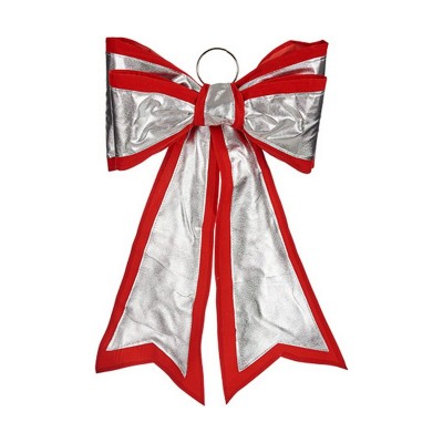 Lasso Krist+ HJ1-12073 Red Silver PVC 40 x 60 cm Christmas bauble