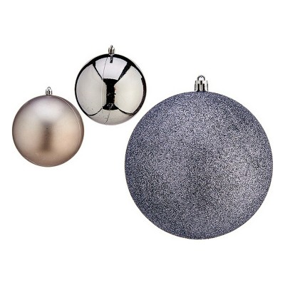 Boules de Noël Krist+ 00762 Argenté Plastique Ø 12 cm 6 Unités