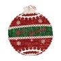 Christmas Bauble LED Light 40 x 4 x 40 cm 40 x 5,5 x 40 cm Red Silver White Plastic polypropylene