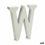 Lettre Pincello W Blanc 2 x 16 x 14,5 cm (24 Unités)